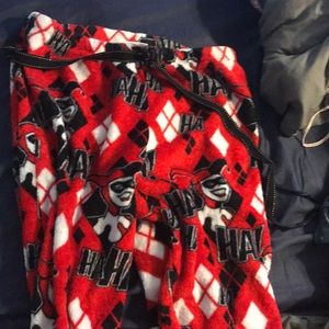 red pajama pants